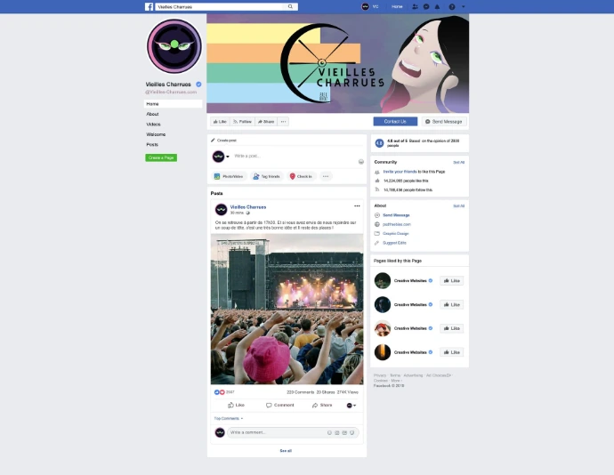 Réseaux sociaux Vieilles Charrues