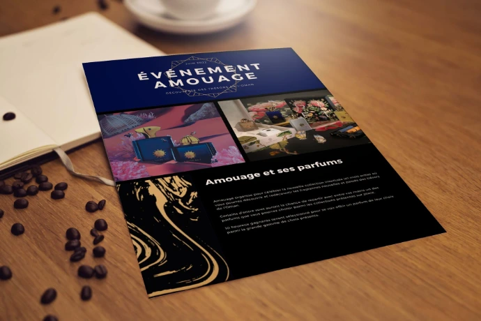 Flyer newsletter Amouage
